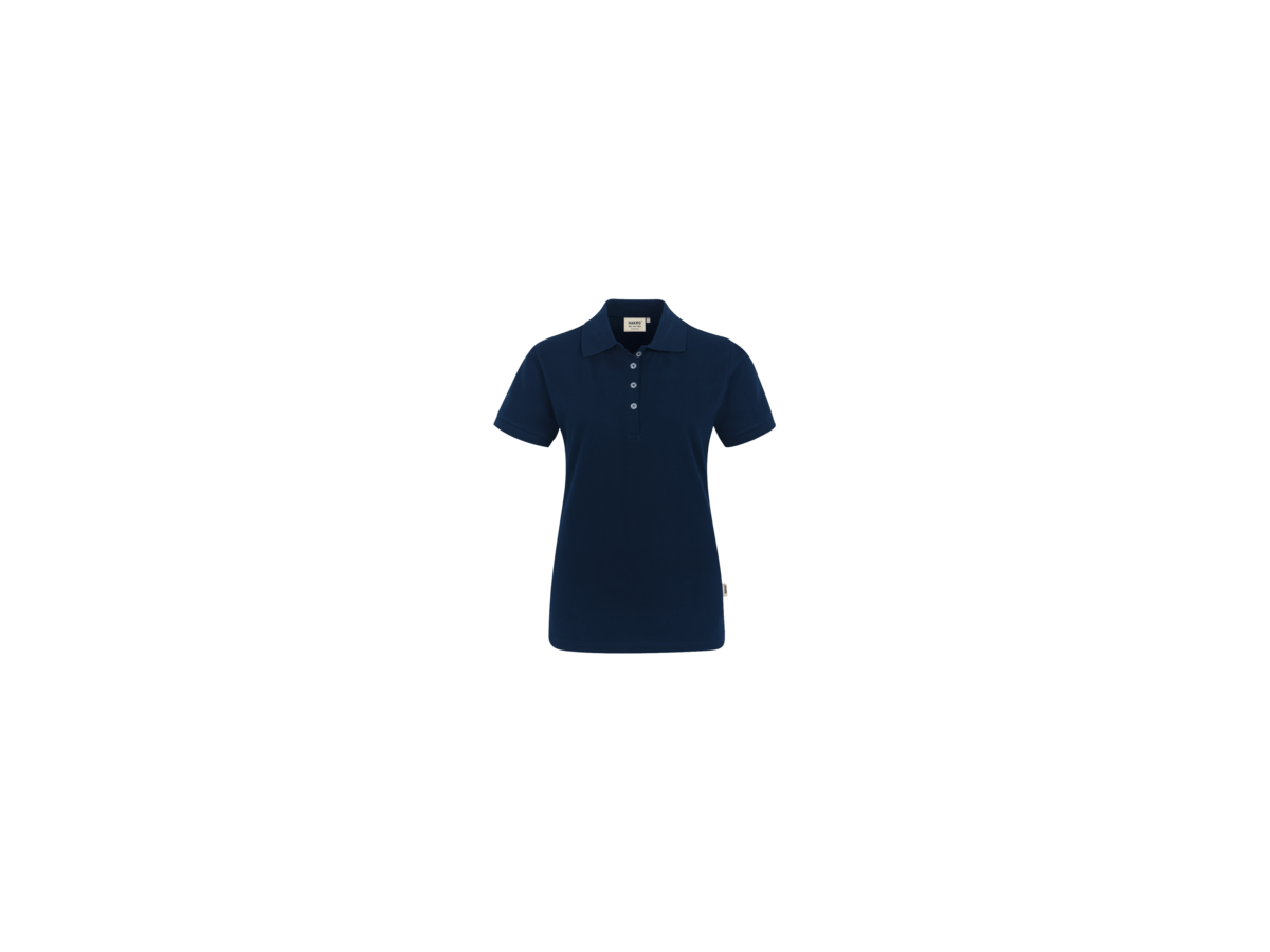 Damen-Poloshirt Stretch Gr. S, tinte - 94% Baumwolle, 6% Elasthan, 190 g/m²