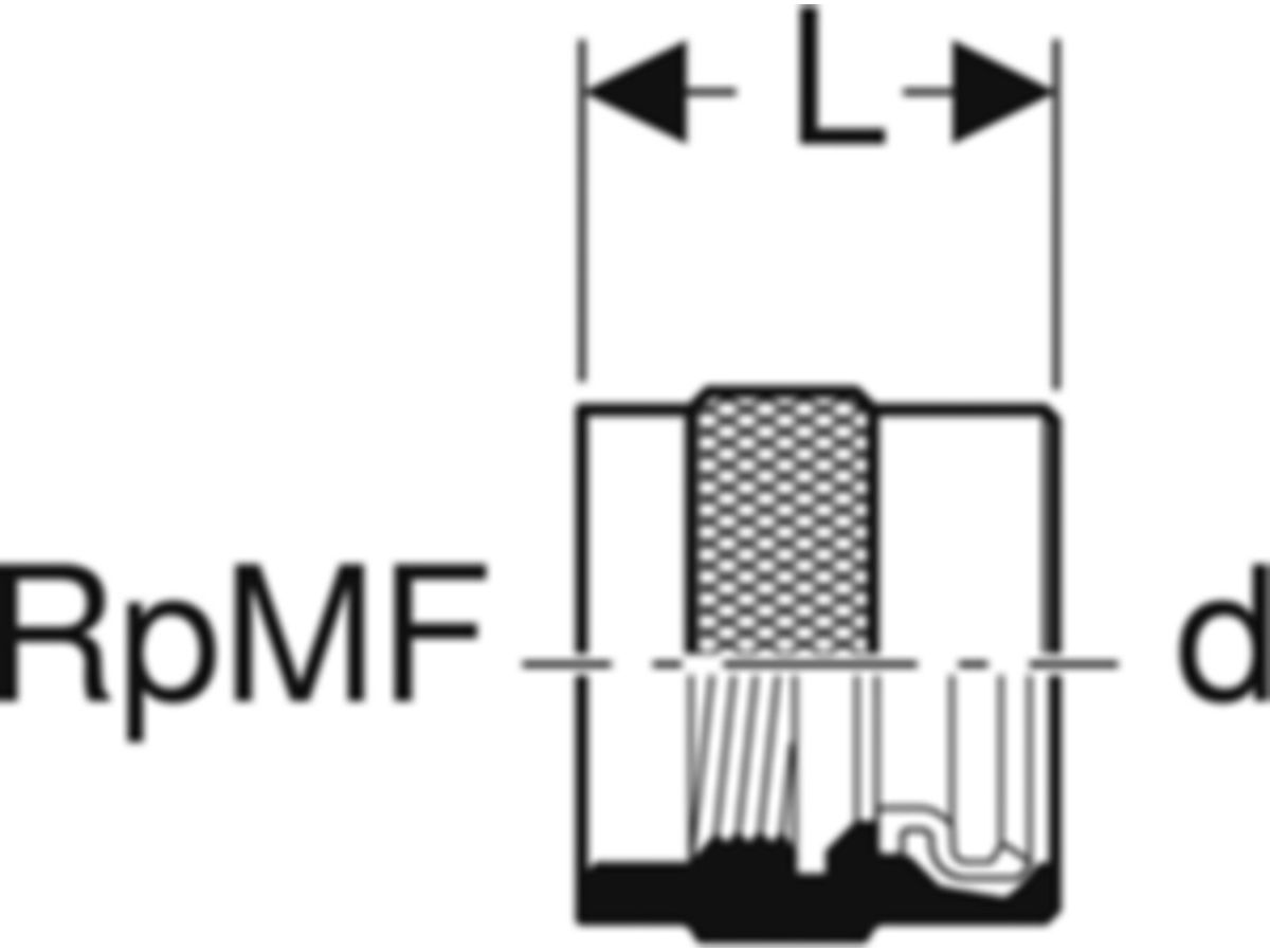 Geberit Mepla-Adapter, MF20-1/2