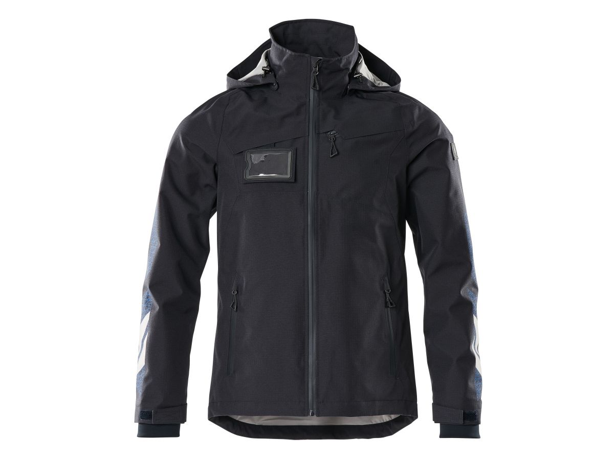 Hard Shell Jacke Gr. M - schwarzblau, wasserdicht