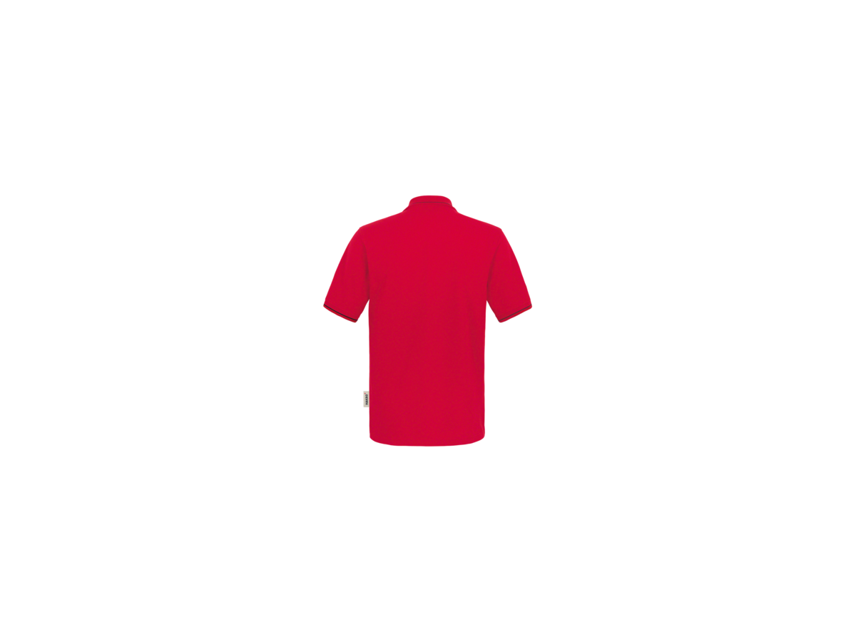 Poloshirt Casual Gr. S, rot/schwarz - 100% Baumwolle