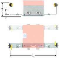 Montageschiene zu Armaturen/Verteilerbox - Doppelausführung, für Geberit Duofix