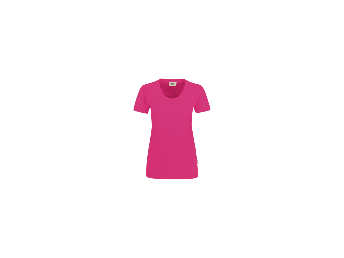 Damen-V-Shirt Perf. Gr. 2XL, magenta - 50% Baumwolle, 50% Polyester, 160 g/m²