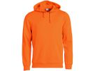 CLIQUE BASIC Hoody, Dark orange Gr. M - 80% Polyest. 20% Baumw. 300 g/m2