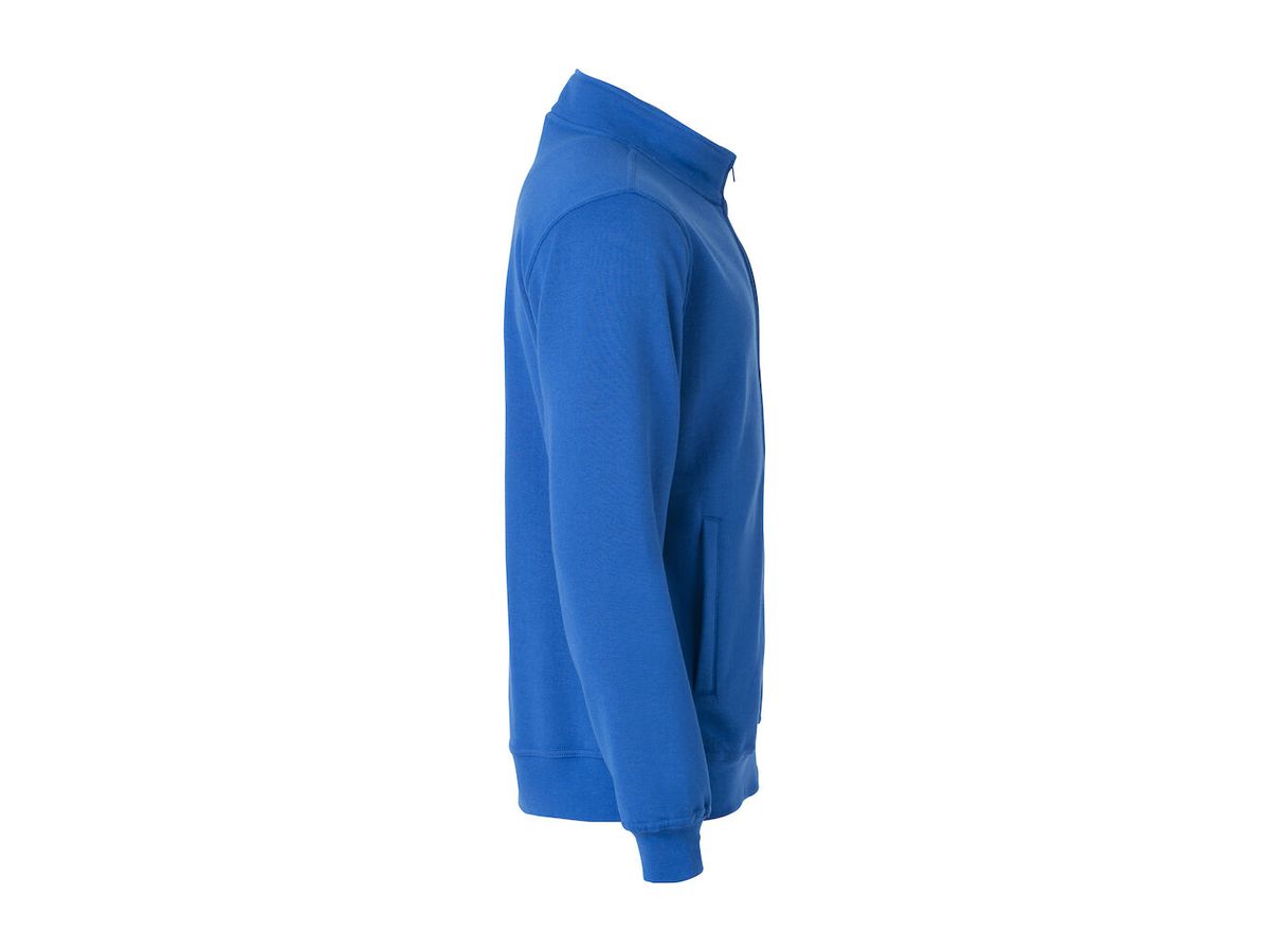 CLIQUE Basic Cardigan Sweatjacke Gr. XL - Royal Blau, 65% PES / 35% CO, 280 g/m²