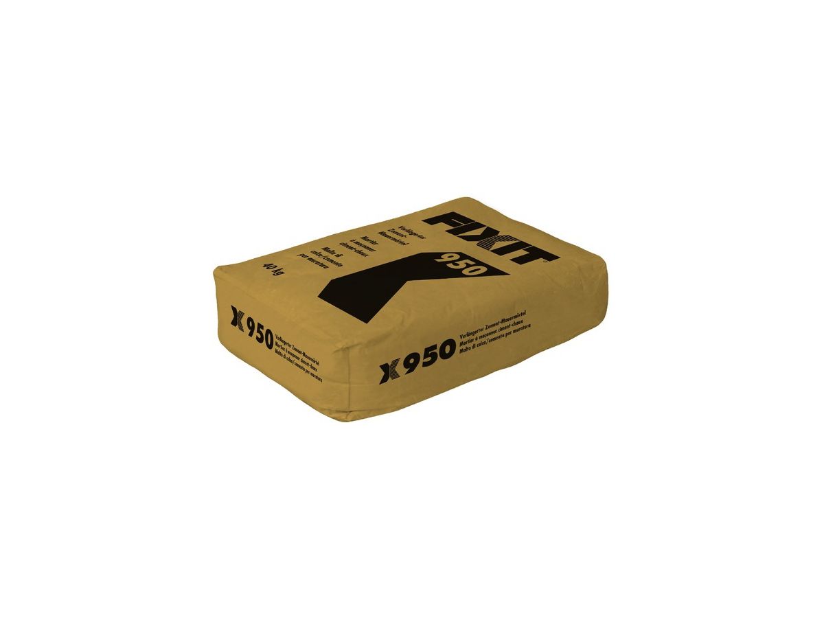 Fixit 950 verlängert. Zement-Mauermörtel - 5 N/mm² (40 kg/S)