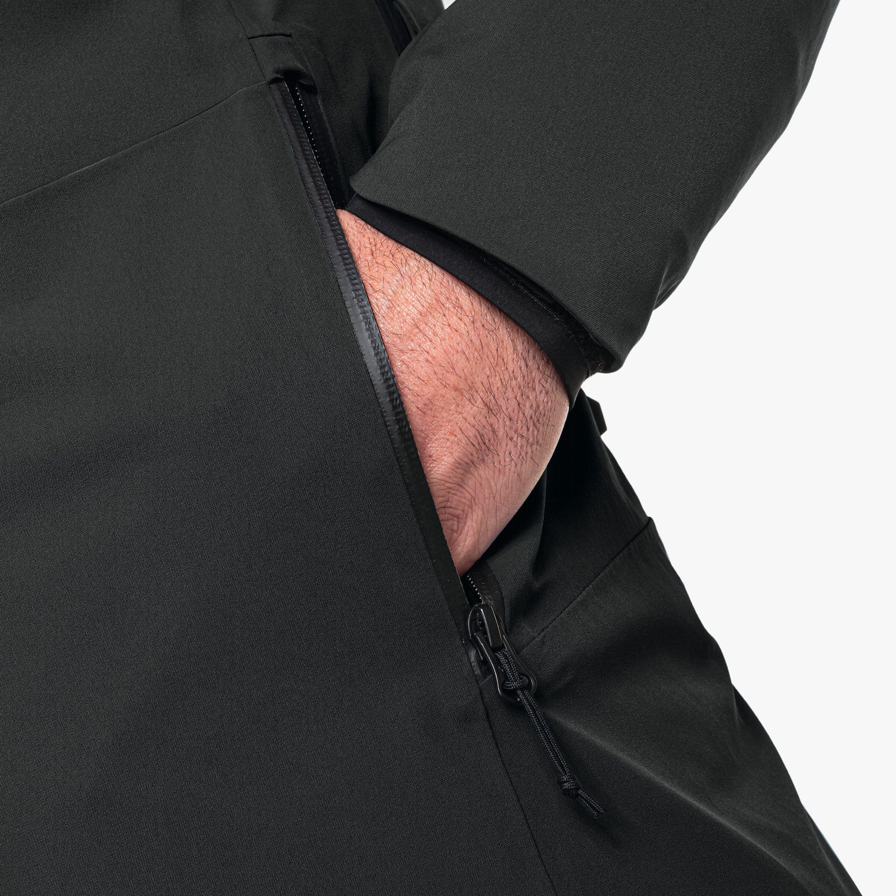 Wetterschutzjacke Zipln Herren Gr. XL - 88%Nylon 12%Elasthan, grün