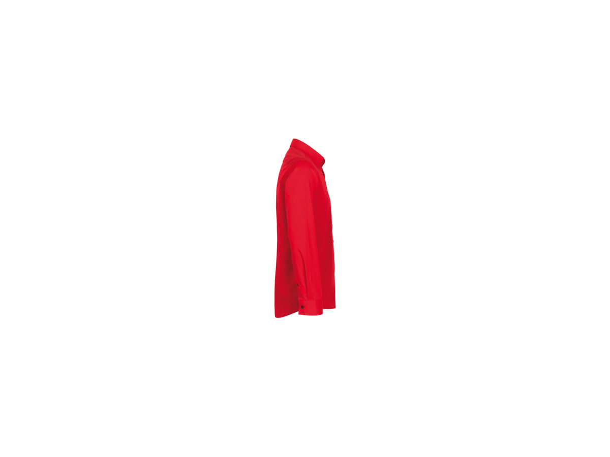 Hemd 1/1-Arm Performance Gr. S, rot - 50% Baumwolle, 50% Polyester, 120 g/m²