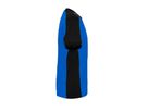 T-Shirt Contrast Mikralinar Gr. 2XL - royalblau/schwarz