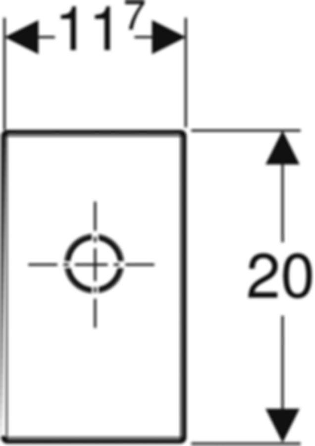 Geberit Fertigbau-Set Inox GIS/DUOFIX - für Waschtischelemente