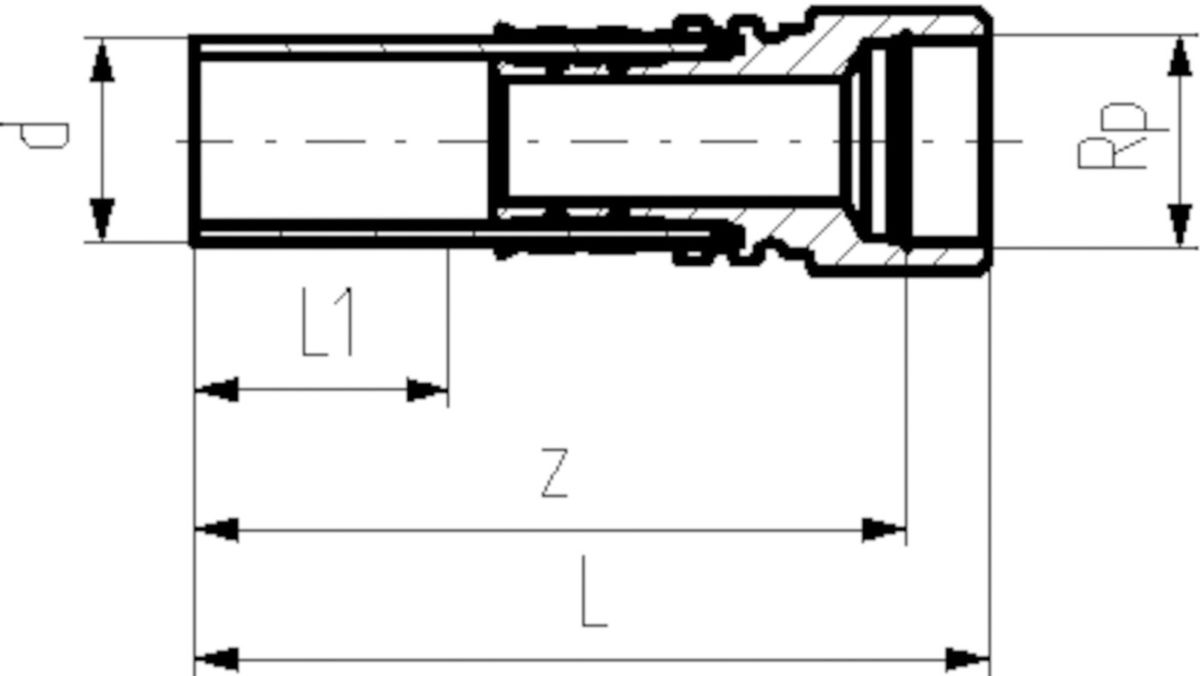 +GF+ COOL-FIT 2.0 Übergangsfitting - PE/Messing mit Innengewinde