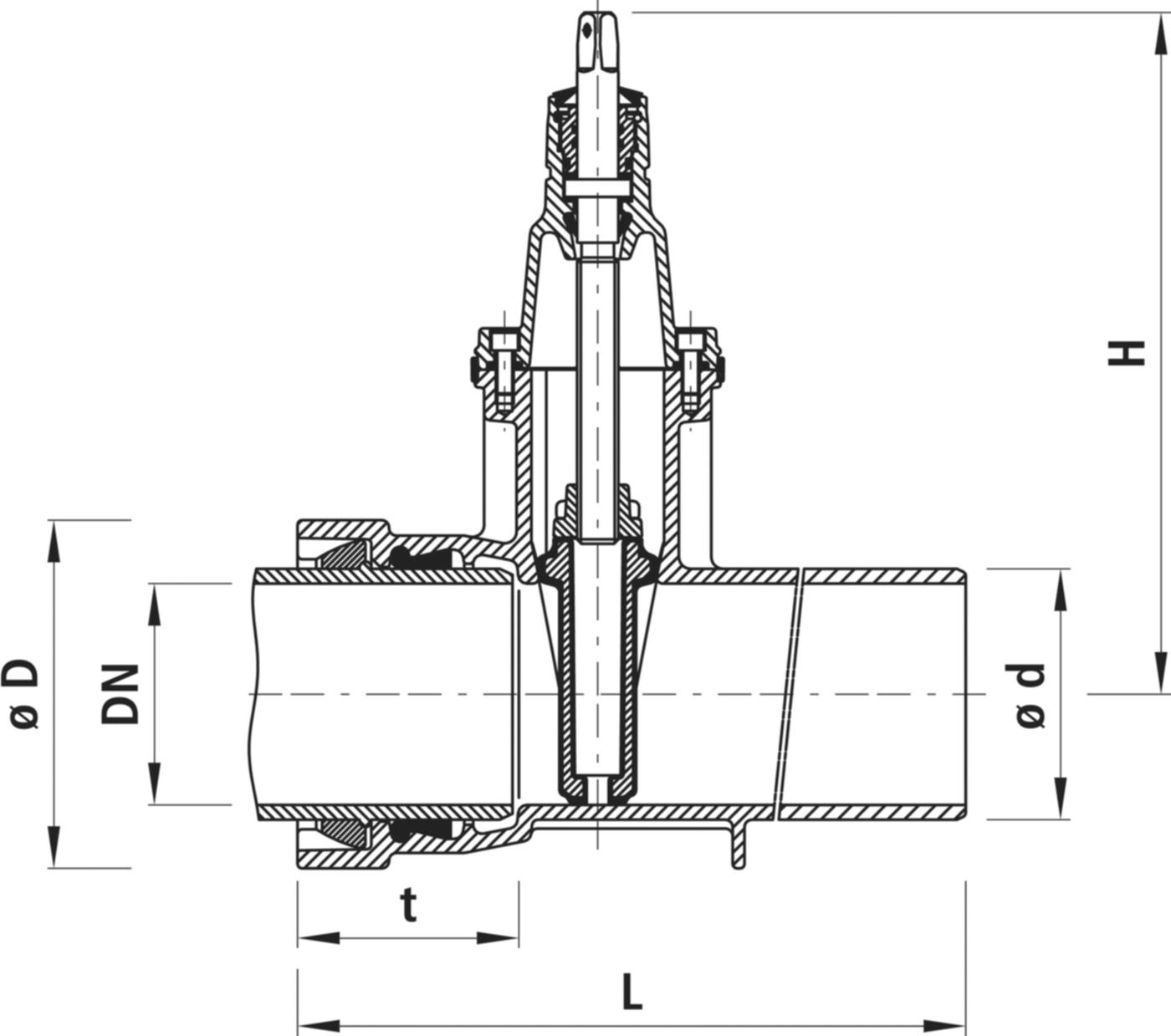 Spitzend-/Steckmuffen-Schieber BLS - 4028