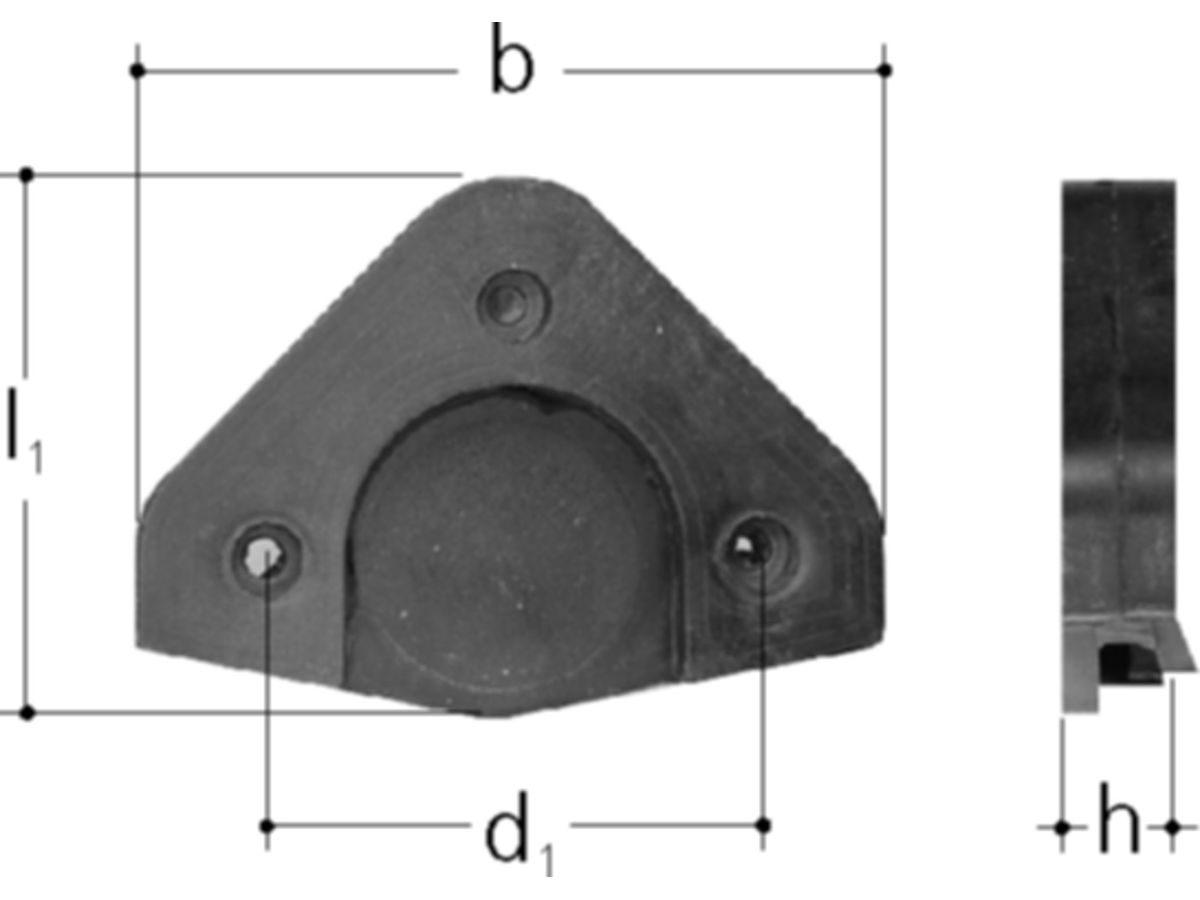 Sanipex Schallschutzelement - Gummi
