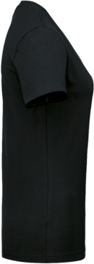 Damen-V-Shirt Stretch Gr. M, schwarz - 95% Baumwolle, 5% Elasthan, 170 g/m²