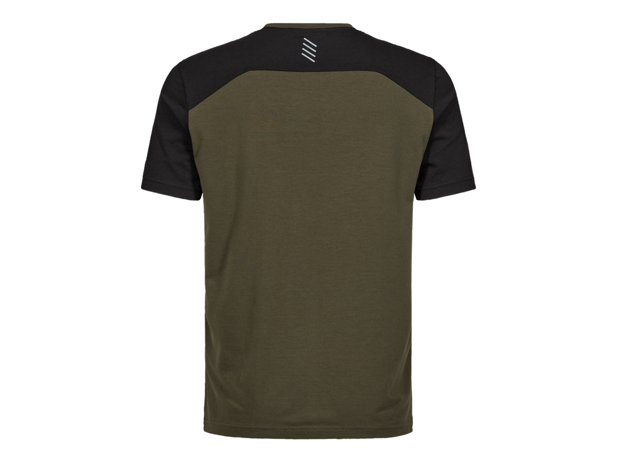 ENTIRE Herren T-Shirt Gr. 4XL - Forest Green/Schwarz
