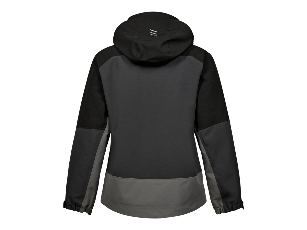 ENTIRE Damen Shelljacke Gr. 2XL - Anthrazitgrau/Schwarz