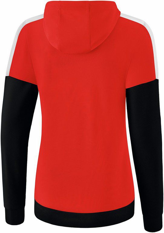 Squad Trainingsjacke mit Kapuze - rot/schwarz/weiss, 100% PES