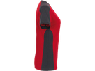 Damen-V-Shirt Contr. Perf. 6XL rot/anth. - 50% Baumwolle, 50% Polyester, 160 g/m²
