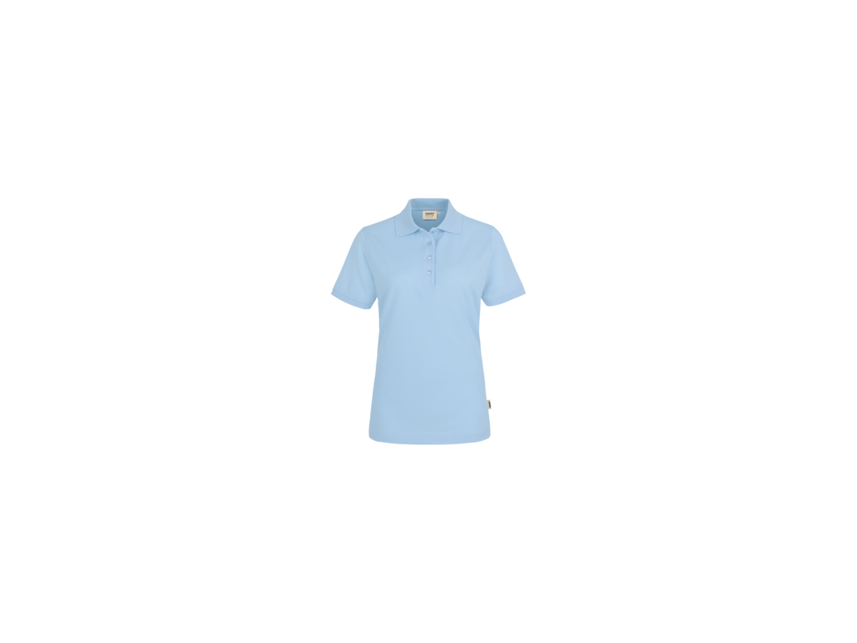 Damen-Poloshirt Perf. Gr. 4XL, eisblau - 50% Baumwolle, 50% Polyester, 200 g/m²