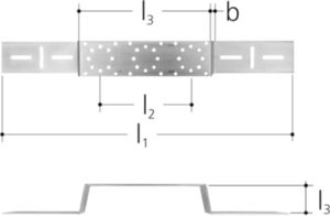 Sanipex Montageschiene abgewinkelt
