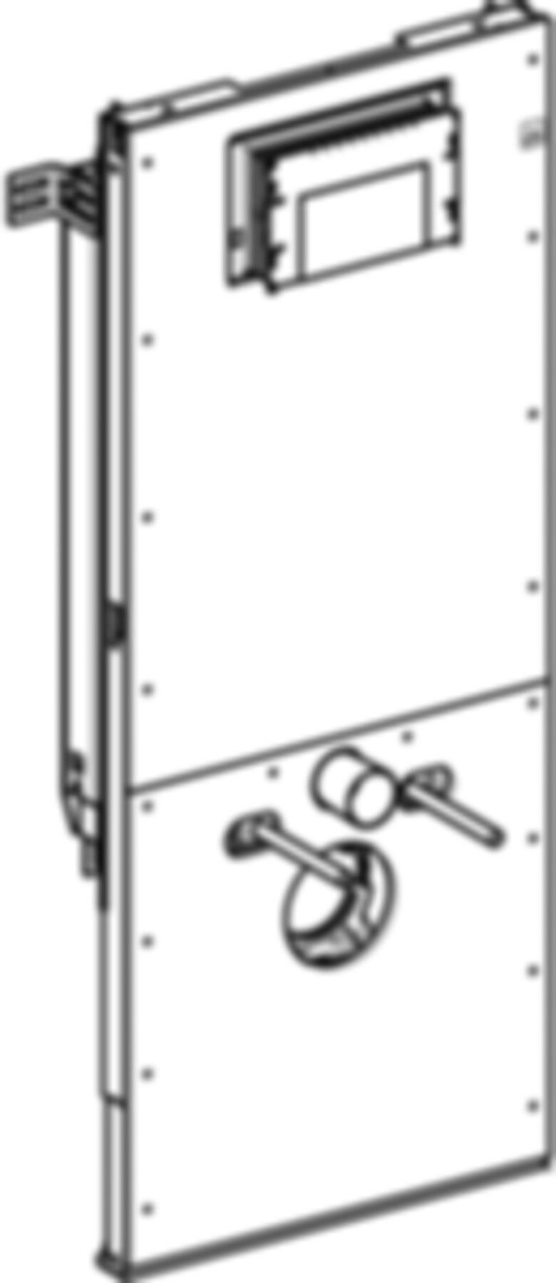 Geberit Duofix-Wand-WC-Element Sigma - Typ 112, für Massivbau, Betätigung vorne