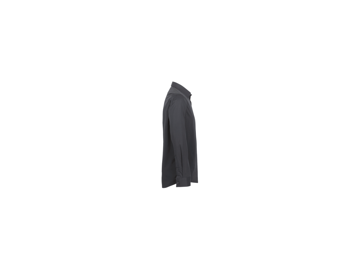 Hemd 1/1-Arm Perf. Gr. XS, anthrazit - 50% Baumwolle, 50% Polyester, 120 g/m²