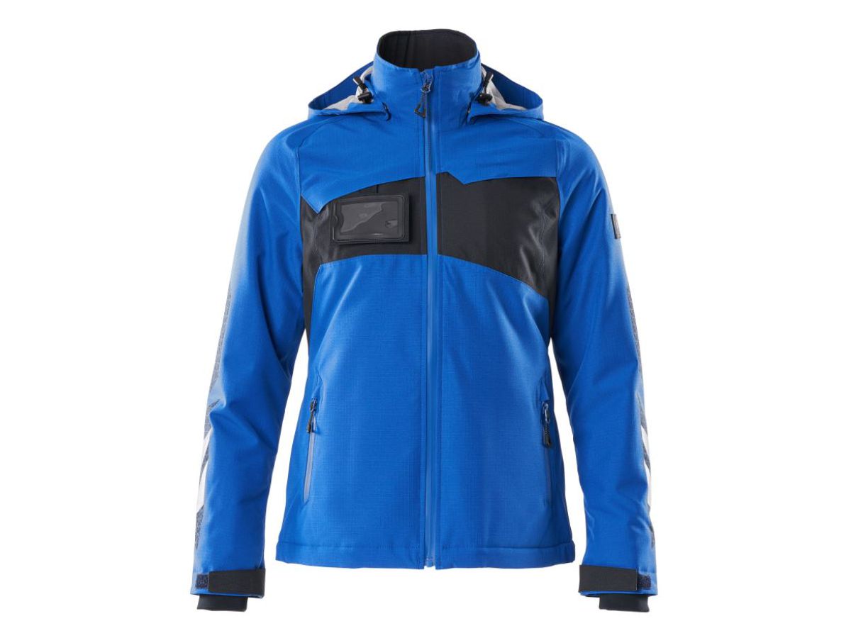 Winterjacke Damenpassform, Gr. XL - azurblau/schwarzblau, 100% PES