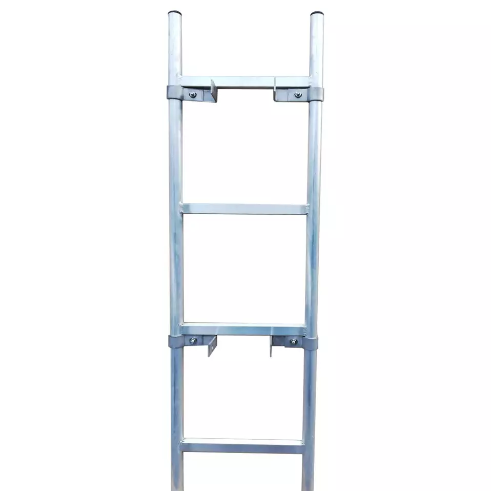 MS Norm Schachtleitern Aluminium - ohne PVC-Deckel