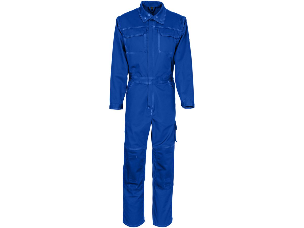 Overall mit Knietaschen, Gr. XL - kornblau, 65% PES/35% CO, 270 g/m2