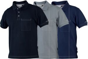 Polo-Shirts WIKLAND 1485 Knopfverschluss - Baumwolle 100%, 240 g/m² m. Brusttasche