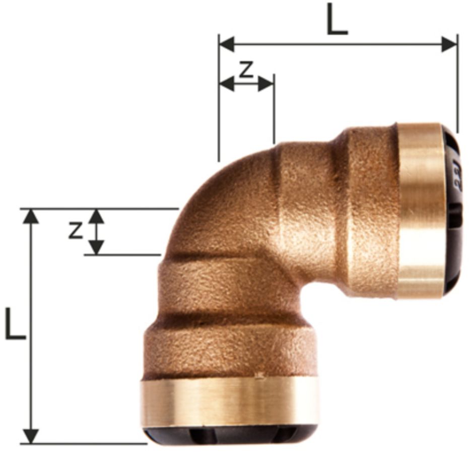 sudoFIT-Bogen 90° egal 12 mm - innen - innen