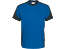 T-Shirt Contrast Perf. L royalb./anth. - 50% Baumwolle, 50% Polyester