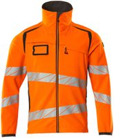 Soft Shell Jacke, Gr. 2XL - hi-vis orange/dunkelanthrazit, 100% PES