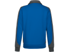 Sweatjacke Contr. Perf. M royalb./anth. - 50% Baumwolle, 50% Polyester