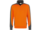 Zip-Sweatsh. Contr. Perf. L orange/anth. - 50% Baumwolle, 50% Polyester, 300 g/m²