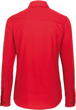Bluse 1/1-Arm Performance Gr. S, rot - 50% Baumwolle, 50% Polyester, 120 g/m²