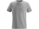 T-Shirt Classic, Gr. L - grau-meliert