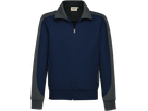 Sweatjacke Contrast Perf. S tinte/anth. - 50% Baumwolle, 50% Polyester, 300 g/m²