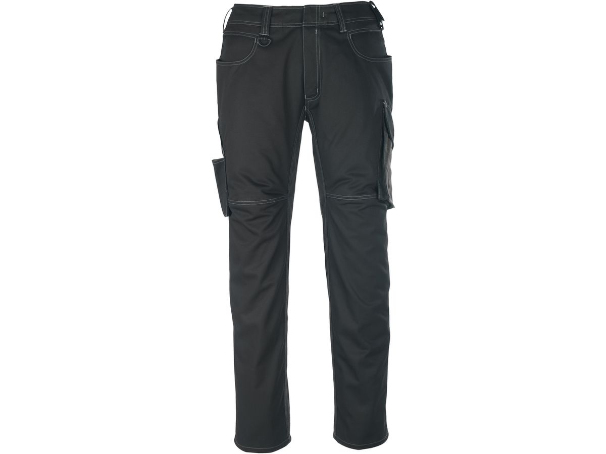 Hose mit Schenkeltaschen, Gr. 82C47 - schwarz/dunkelanthrazit, 65% PES/35% CO