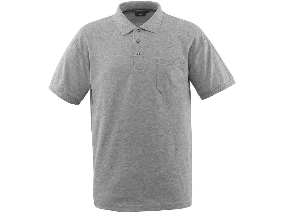 Borneo Polo Shirt grau-meliert Gr. L - 60% Baumwolle / 40% Polyester