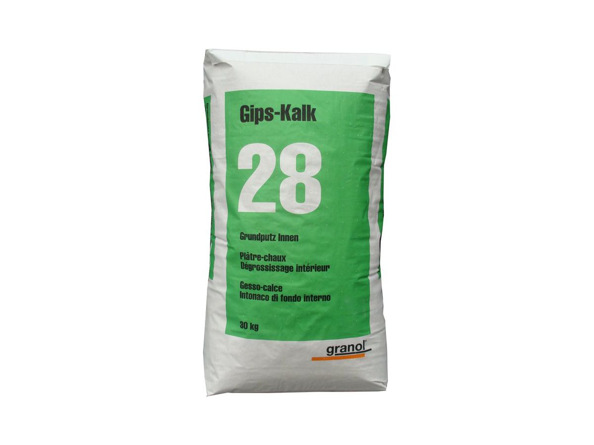 Granol 28 Gips-Kalk-Grundputz - Sack à 25 kg