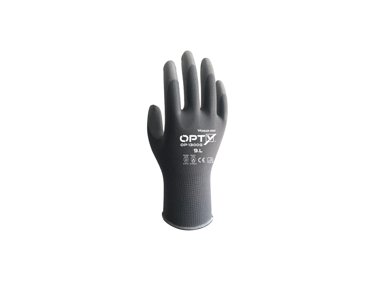 Wonder Grip Opty Schutzhandschuh Gr. XS - PU-Handschuh ultra dünn und leicht