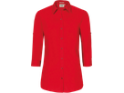 Bluse Vario-¾-Arm Perf. Gr. 2XL, rot - 50% Baumwolle, 50% Polyester, 120 g/m²