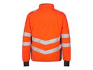 Safety Fleece Jacke Gr. 5XL - Orange/Anthrazit Grau