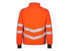 Safety Fleece Jacke Gr. XS - Orange/Anthrazit Grau