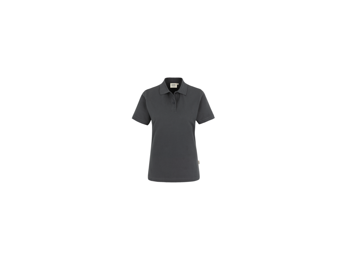 Damen-Poloshirt Top Gr. S, anthrazit - 100% Baumwolle, 200 g/m²