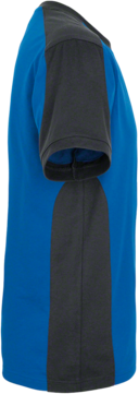 T-Shirt Contrast Perf. 4XL royalb./anth. - 50% Baumwolle, 50% Polyester, 160 g/m²