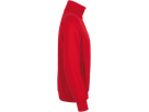 Sweatjacke College Gr. L, rot - 70% Baumwolle, 30% Polyester, 300 g/m²