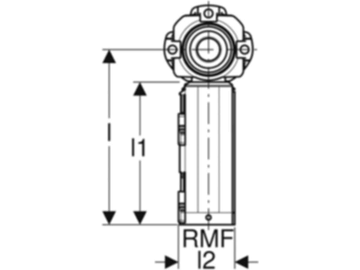 Anschlussdosen 90° für MasterFix - GEBERIT FlowFit