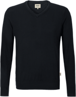 V-Pullover Merino Wool Gr. XL, schwarz - 100% Merinowolle