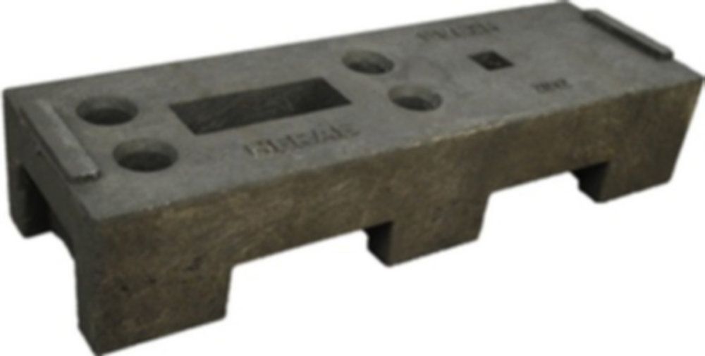 Bakenfuss für Mobilzaun - aus Recyclingkunststoff 680x245x150mm